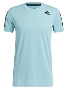 Světle modrá pánská trička adidas - GLAMI.cz
