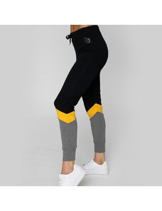 NDN Sport NDN - Kalhoty dámské pro volný čas HOLLI X136 (černo-žlutá)