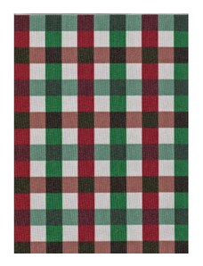 A.Weinberger s.r.o. Vánoční látka vínová-zelená-bílá 2x2 cm kostička