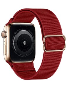 Crested Elastický navlékací řemínek pro Apple Watch 38, 40 a 41 mm s přezkou červený
