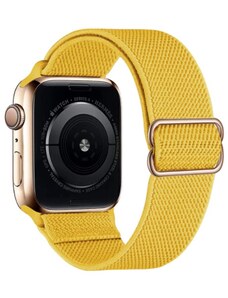 Crested Elastický navlékací řemínek pro Apple Watch 38, 40 a 41 mm s přezkou žlutý