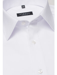 ETERNA Comfort Fit bílá neprosvítající košile dlouhý rukáv Rypsový kepr Non Iron 100% bavlna Francouzská manžeta