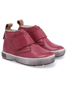 Dětské celoroční kožené boty Emel 2470-25 Červená
