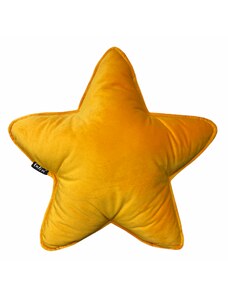 Polštářek hvězdička yellow velvet