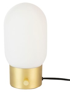 Bílo zlatá skleněná stolní lampa ZUIVER URBAN