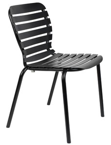 Černá kovová zahradní židle ZUIVER VONDEL