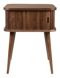 Ořechový odkládací stolek ZUIVER BARBIER 45 x 45 cm