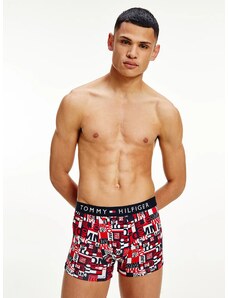 Modro-červené vzorované boxerky Tommy Hilfiger Underwear - Pánské
