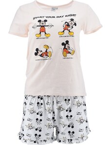 Mickey Disney Krémové dámské letní pyžamo Smetanová