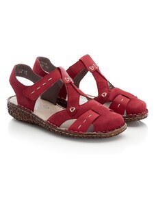 Dámské volnočasové sandály Rieker M0972 červená
