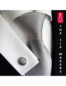 Beytnur Stříbrná hedvábná kravata Tom Harrison 900-03