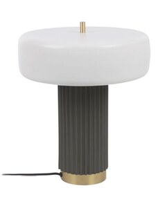 Bílo zelená kovová stolní lampa Kave Home Serenella