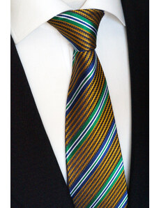 Luxusní zelenomodrá kravata Beytnur 212-1