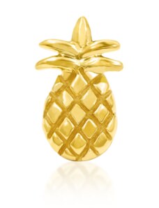 Junipurr jewelry GOLD PINEAPPLE 14kt žluté zlato 585/1000 - koncovka piercingu