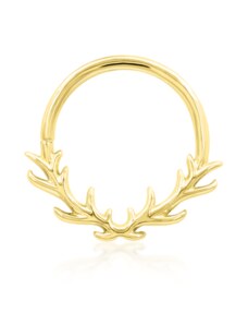 Junipurr jewelry Kroužek Raven - 14kt žluté zlato 585/1000