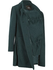 bonprix Těhotenský/nosící kabát z buklé Petrolejová
