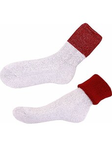 Ponožky s ovčí vlnou Matex Merino Helena 838 červená