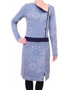 Teplé dámské šaty Fashion Mam 775 modré