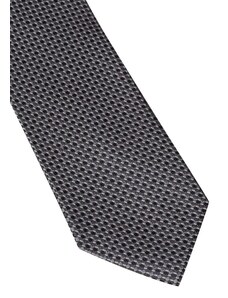 Hedvábná kravata Eterna - černá s jemnou strukturou 9500_39