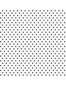 IB LAURSEN Papírové ubrousky Black Dots - 50 ks