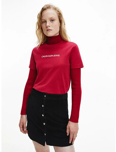 Calvin Klein dámské vínové tričko