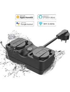 Venkonvní W-iFi zázuvka - Meross, Smart Wi-Fi Outdoor Plug 2 AC Apple HomeKit