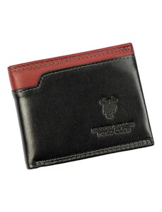 Pánská kožená peněženka Harvey Miller Polo Club 2807 992 černo borodvá