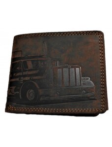 Kožená peněženka kamion brown
