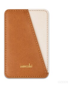 Moshi SnapTo Slim Wallet magnetická peněženka karamelově hnědá