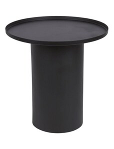 Černý kovový odkládací stolek Kave Home Fleksa Ø 45 cm