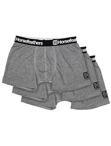 Trenky Horsefeathers Dynasty 3pack heather anthracite