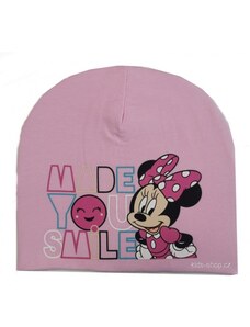 Setino Dívčí jarní / podzimní čepice Minnie Mouse - Disney - sv. růžová