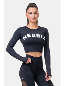 Nebbia Sporty HERO crop top s dlouhým rukávem 585