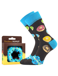 BOMA veselé ponožky Donut vzor 5a dárkové balení