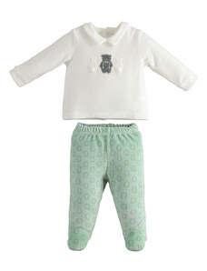 Chlapecký set triko a kalhoty zelená Minibanda