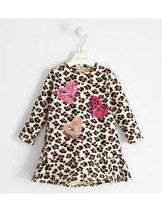 Šaty s dlouhým rukávem leopard Sarabanda