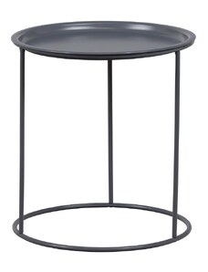 Hoorns Tmavě šedý kovový odkládací stolek Select 40 cm