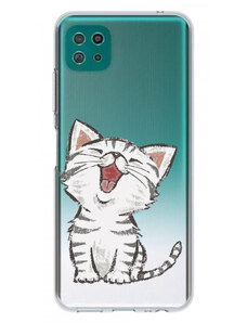 Pouzdro MFashion Samsung Galaxy A22 5G - průhledné - Panda