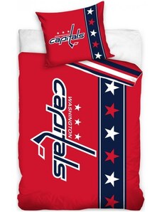 TipTrade (CZ) Hokejové ložní povlečení NHL Washington Capitals - série Belt - 100% bavlna - 70 x 90 cm + 140 x 200 cm
