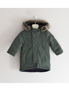 Chlapecká zimní bunda oboustranná zelená khaki Sarabanda