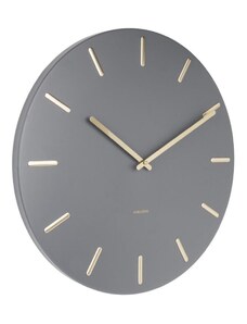Time for home Šedo zlaté nástěnné hodiny Torguen 45 cm
