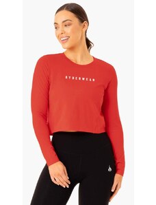 Dámské tričko s dlouhým rukávem Top Foundation červené - Ryderwear
