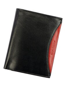Pánská kožená peněženka Rovicky 1537-03-BOR RFID černá / červená
