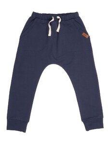 Dětské tepláky Baggy Navy z biobavlny BIO WALKIDDY Velikost 86