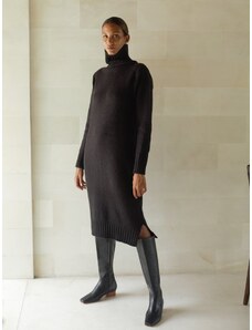 Luciee Iman Sweater Dress In Black