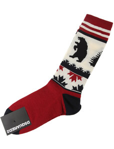 Dsquared2 Socks Ponožky pro muže Ve výprodeji v Outletu, Bordeaux, Vlna, 2024, IT 40 - 41 IT 42 - 43 IT 44 - 45