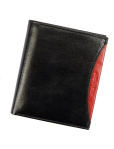 Pánská kožená peněženka Rovicky 1552-03-BOR RFID černá / červená