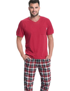 LUNA Pánské pyžamo 778 red