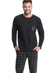 LUNA Pánské pyžamo 705 black