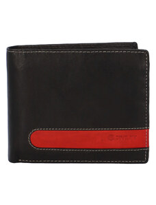 Pánská kožená peněženka černá - Diviley 2131 RED černá